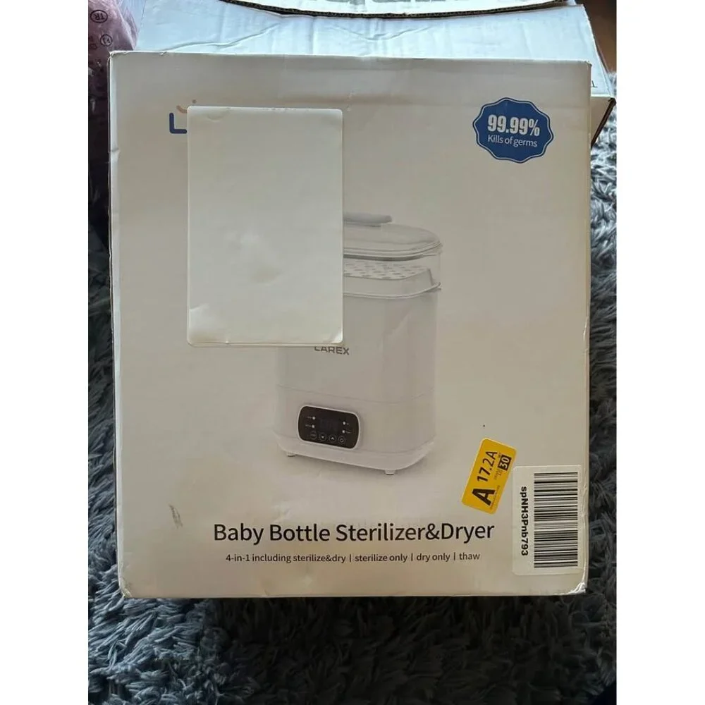 Larex 4-In-1 Baby Bottle Sterilizer & Dryer With Modular Design BPA-Free